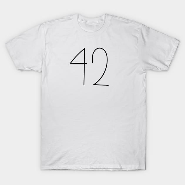 42 The Answer To Life The Universe And Everything T-Shirt by S-Log